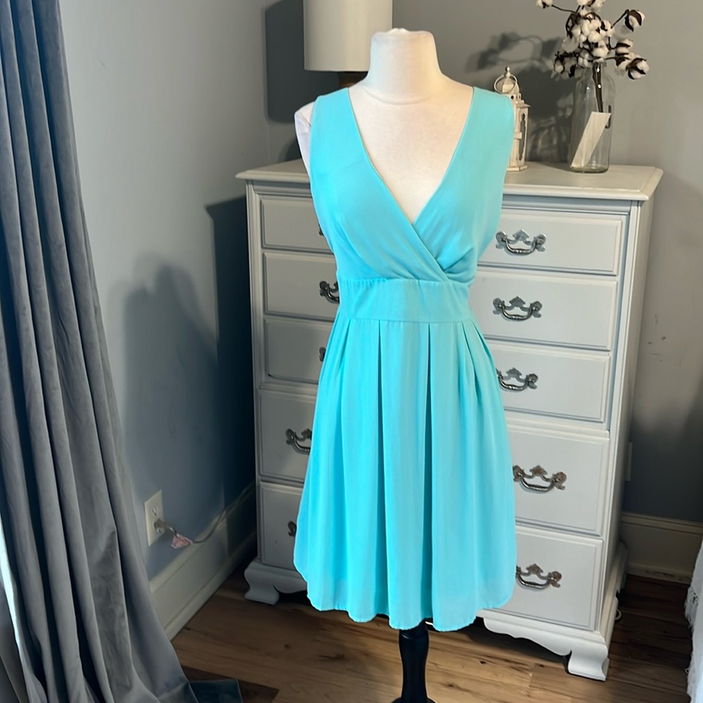 Orsay Seafoam Dressy Dress Aquamarine Womens 40 Party Church Wedding